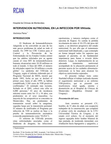 INTERVENCION NUTRICIONAL EN LA INFECCION POR VIH/sida.