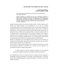 Nacionalismo y militarismo en el Perú. 1968-1980.