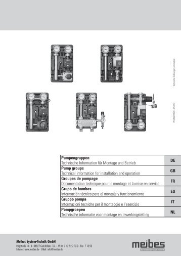 meibes Pumpengruppen, Technische Infos