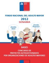 Bases Fondo Nacional del Adulto Mayor 2012 - Senama