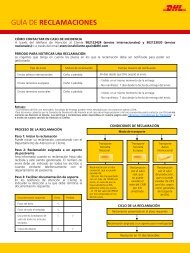 Guía de Reclamaciones - DHL