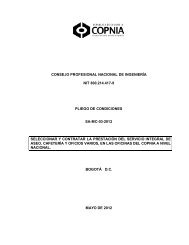 consejo profesional nacional de ingeniería nit 800.214.417 ... - Copnia