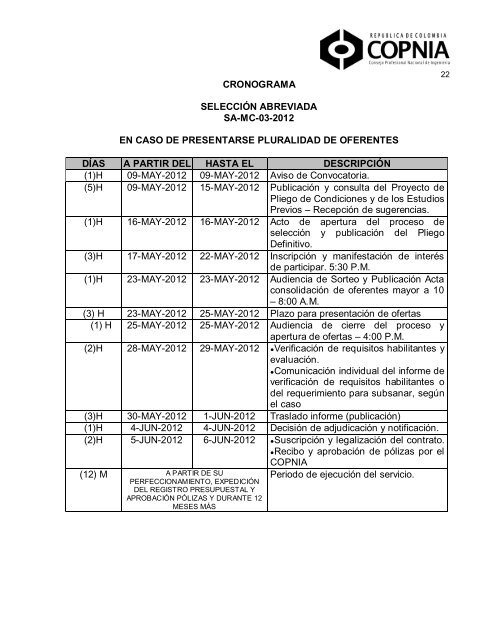 consejo profesional nacional de ingeniería nit 800.214.417 ... - Copnia