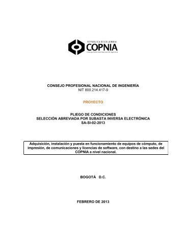 PROYECTO PLIEGO.pdf - Copnia