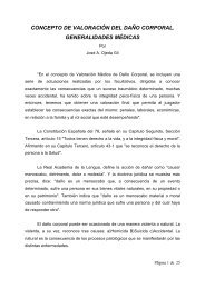 concepto de valoración del daño corporal. generalidades médicas