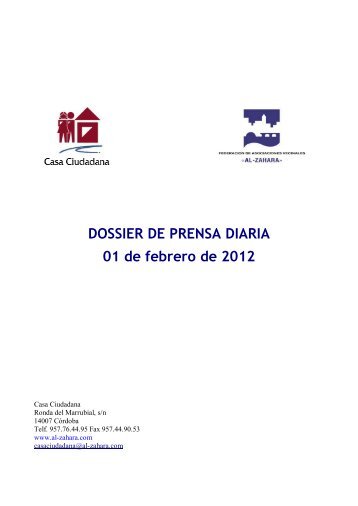 DOSSIER DE PRENSA DIARIA 01 de febrero de 2012 - ISOTools