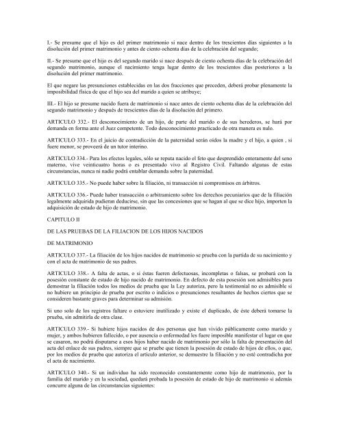 codigo civil para el estado de - Gobierno del Estado de Baja California