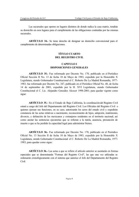 codigo civil para el estado de baja california - Testamentos