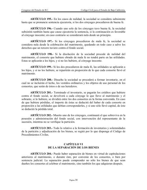 Codigo Civil para el Estado de Baja California