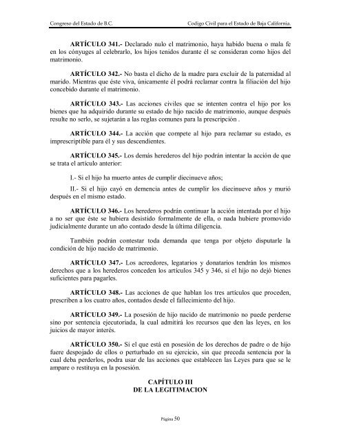 Codigo Civil para el Estado de Baja California