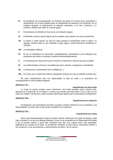 codigo civil del estado de Tabasco