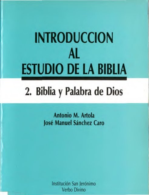 Biblia y palabra de Dios Intro al estudio - SEBIP Biblia y palabra de Dios Intro al estudio - SEBIP