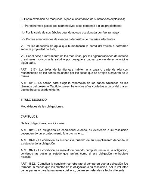 CODIGO CIVIL ULTIMA REFORMA PUBLICADA EN EL PERIODICO ...