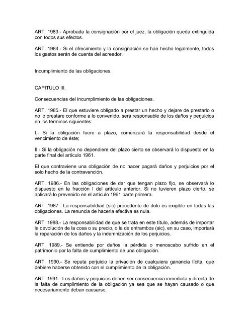 CODIGO CIVIL ULTIMA REFORMA PUBLICADA EN EL PERIODICO ...