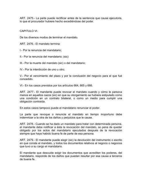 CODIGO CIVIL ULTIMA REFORMA PUBLICADA EN EL PERIODICO ...