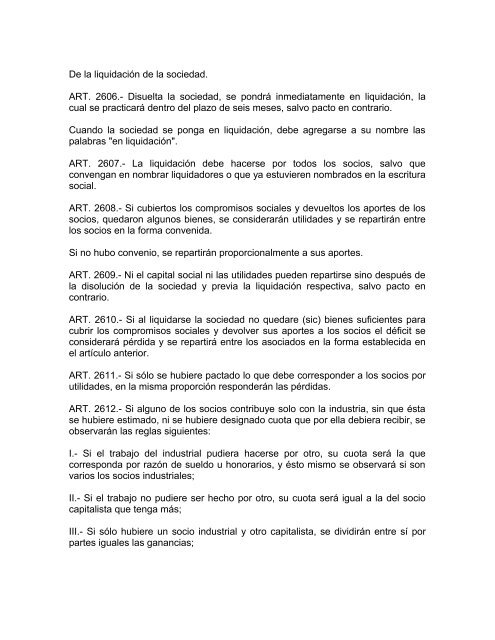 CODIGO CIVIL ULTIMA REFORMA PUBLICADA EN EL PERIODICO ...
