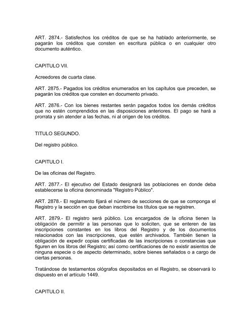 CODIGO CIVIL ULTIMA REFORMA PUBLICADA EN EL PERIODICO ...