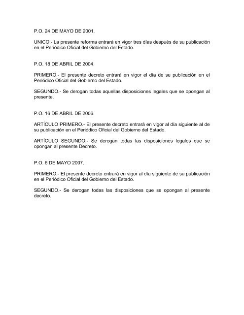 CODIGO CIVIL ULTIMA REFORMA PUBLICADA EN EL PERIODICO ...