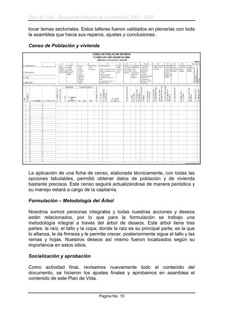 resguardo indigena de la asunción 2005 - Observatorio Étnico Cecoin