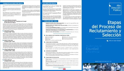 Etapas del Proceso de Reclutamiento y Selección de ... - Servicio Civil