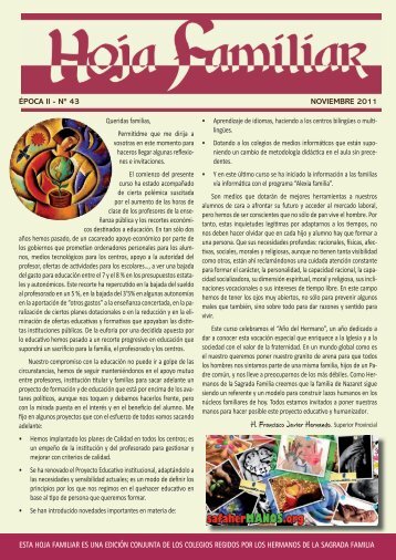 hoja familiar 43.pdf - Hermanos de la Sagrada Familia