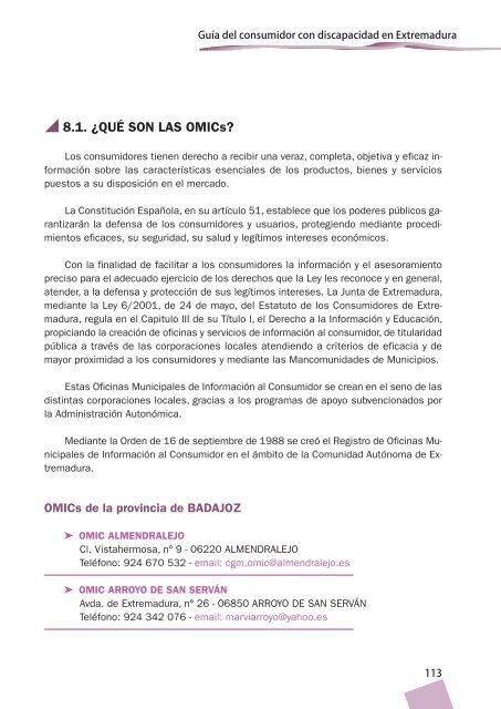 8. Organizaciones de consultas y reclamaciones, procedimientos y ...