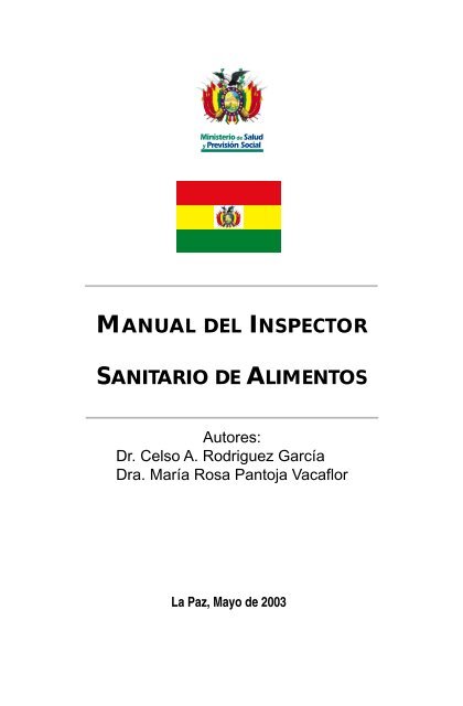 manual del inspector sanitario de alimentos - Organización ...