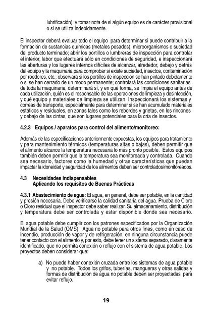 manual del inspector sanitario de alimentos - Organización ...