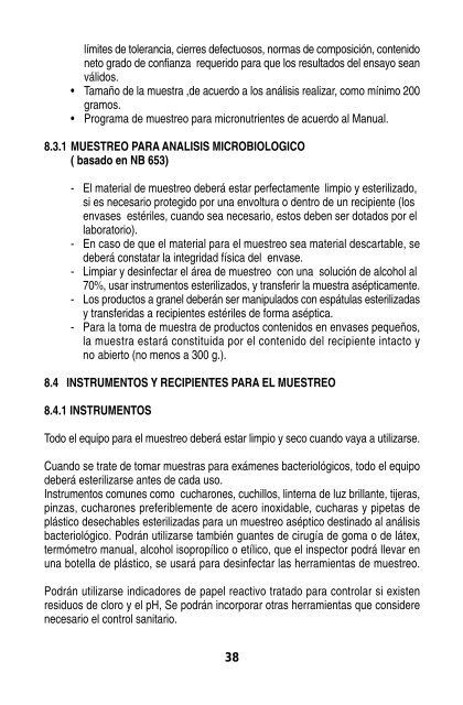 manual del inspector sanitario de alimentos - Organización ...