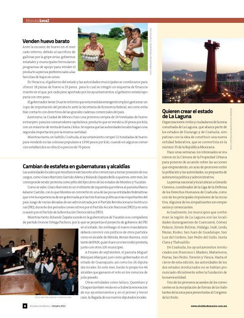 Edición No. 32, Octubre 2012 - Revista Alcaldes de Mexico