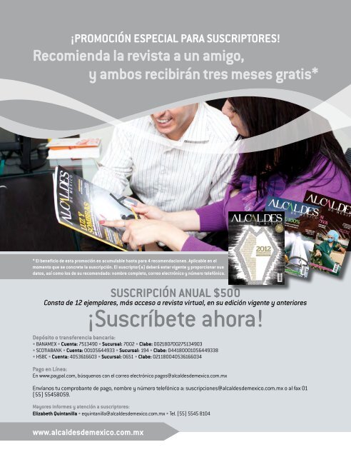 Edición No. 32, Octubre 2012 - Revista Alcaldes de Mexico