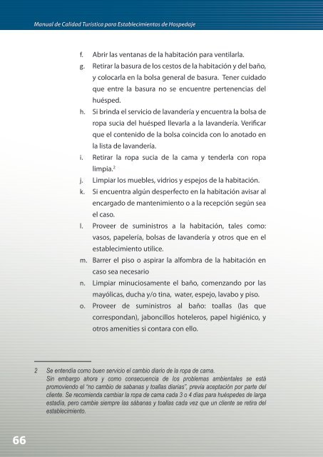 manual de calidad turística para de hospedaje - Bienvenidos a la ...