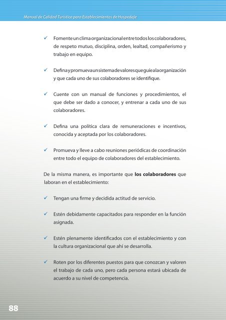 manual de calidad turística para de hospedaje - Bienvenidos a la ...