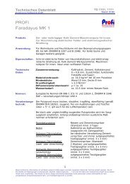 Technisches Datenblatt - Ernstbrunner Kalktechnik GmbH