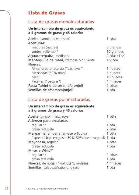 Conteo de carbohidratos - American Academy of Family Physicians ...