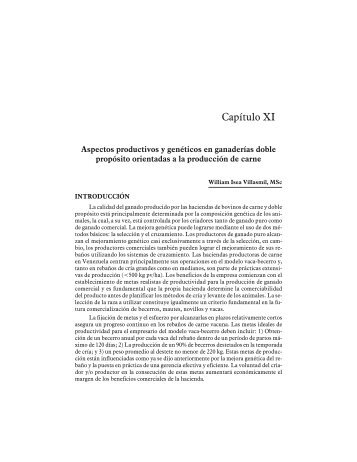 Capítulo XI. Aspectos productivos y genéticos en ganaderías doble ...