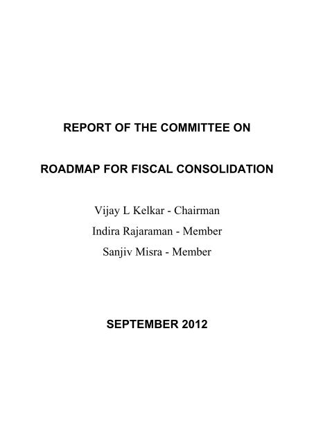 Kelkar committee report