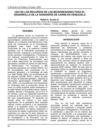 uso de los recursos de las microregiones para el desarrollo - ULA