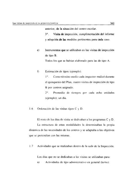 La Inspección en las distintas concepciones y sistemas ...