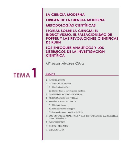 LA CIENCIA MODERNA ORIGEN DE LA CIENCIA ... - Editorial CEP