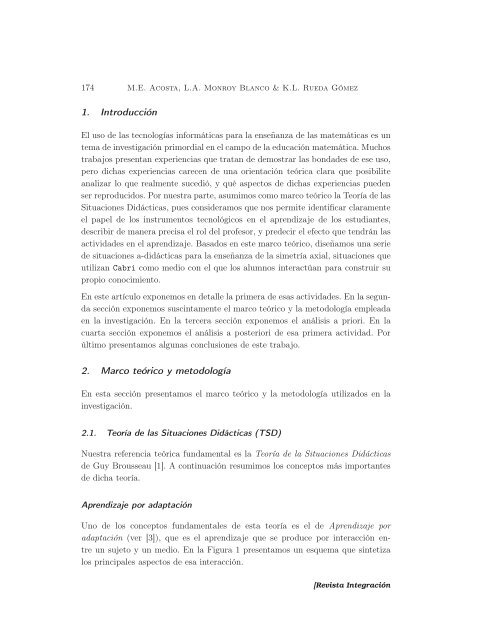 Situaciones a-didácticas para la enseñanza de la simetría axial ...