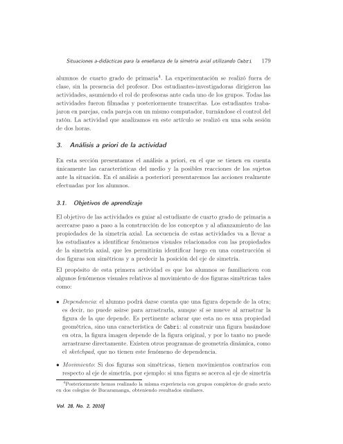 Situaciones a-didácticas para la enseñanza de la simetría axial ...