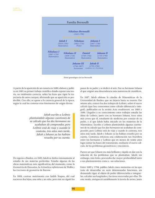 Jakob Bernoulli - SUMA Revistas de matemáticas