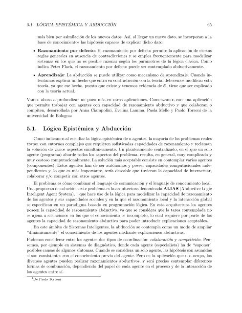 Logica Abductiva y Lógica Paraconsistente Computacional - here