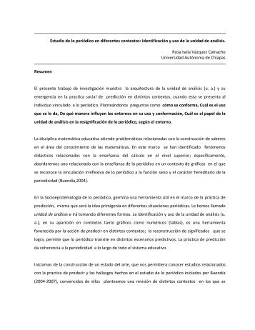 Resumen - Comite Latinoamericano de Matematica Educativa