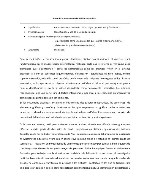 Resumen - Comite Latinoamericano de Matematica Educativa
