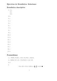 Ejercicios de Estadística: Soluciones Estadística descriptiva ...