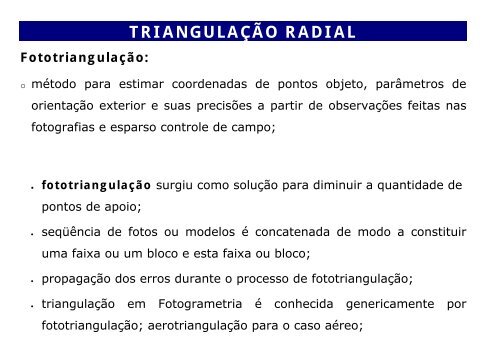 TRIANGULAÇÃO RADIAL - Faed