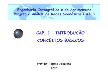 Conceitos Básicos - Engenharia Cartográfica e de Agrimensura