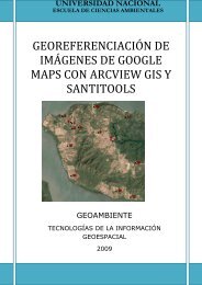 Georeferenciación de imágenes GoogleEarth con ArcView GIS y la ...